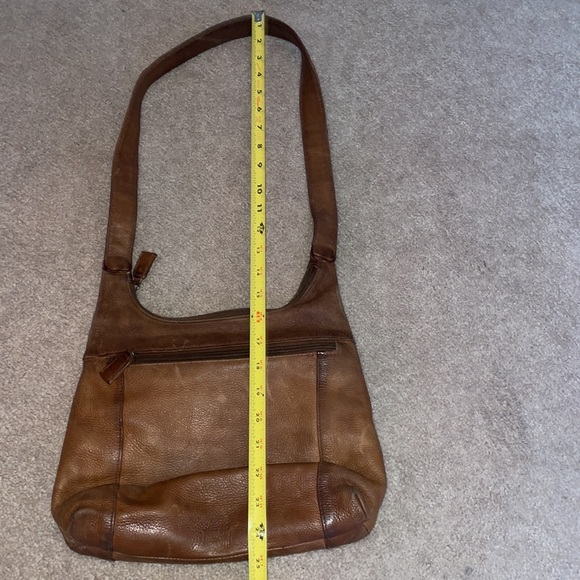 Tignanello Brown Leather Shoulder Purse - Picture 2 of 8